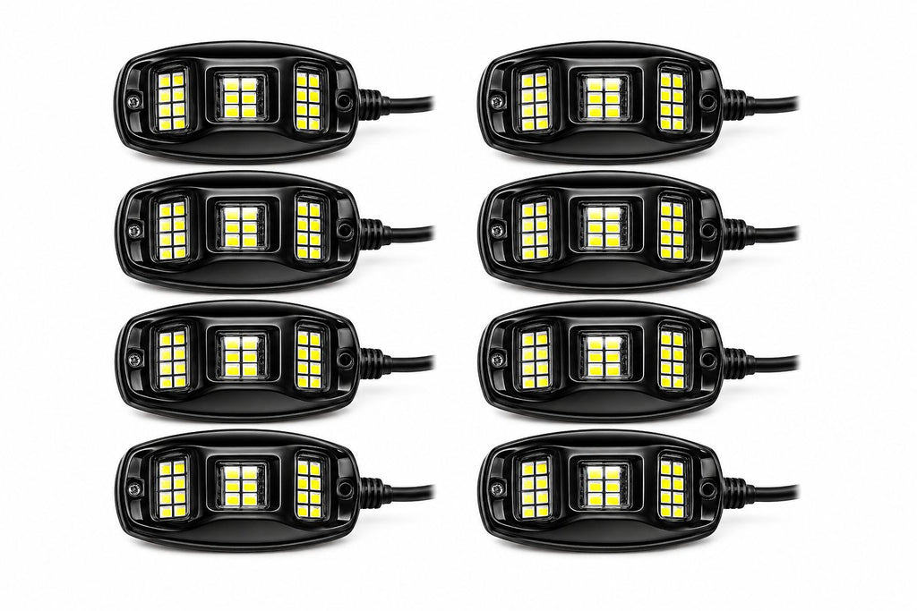 RGBW Rock Lights 8 pods - APP / REMOTE