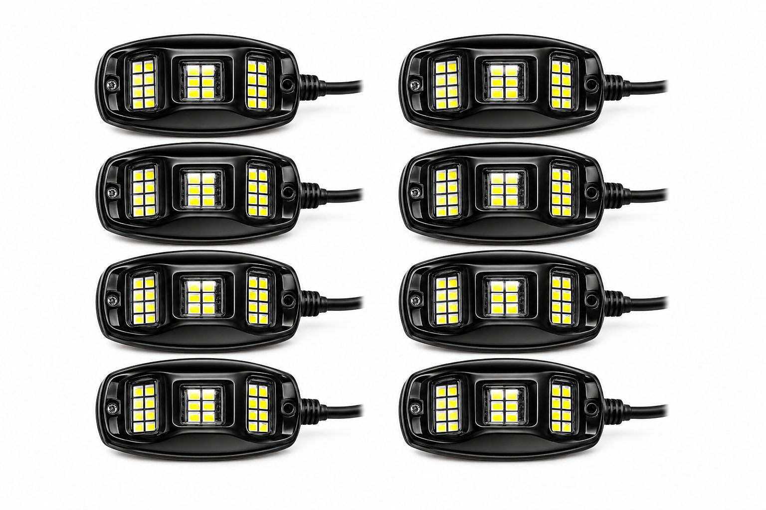 RGBW Rock Lights 8 pods - APP / REMOTE