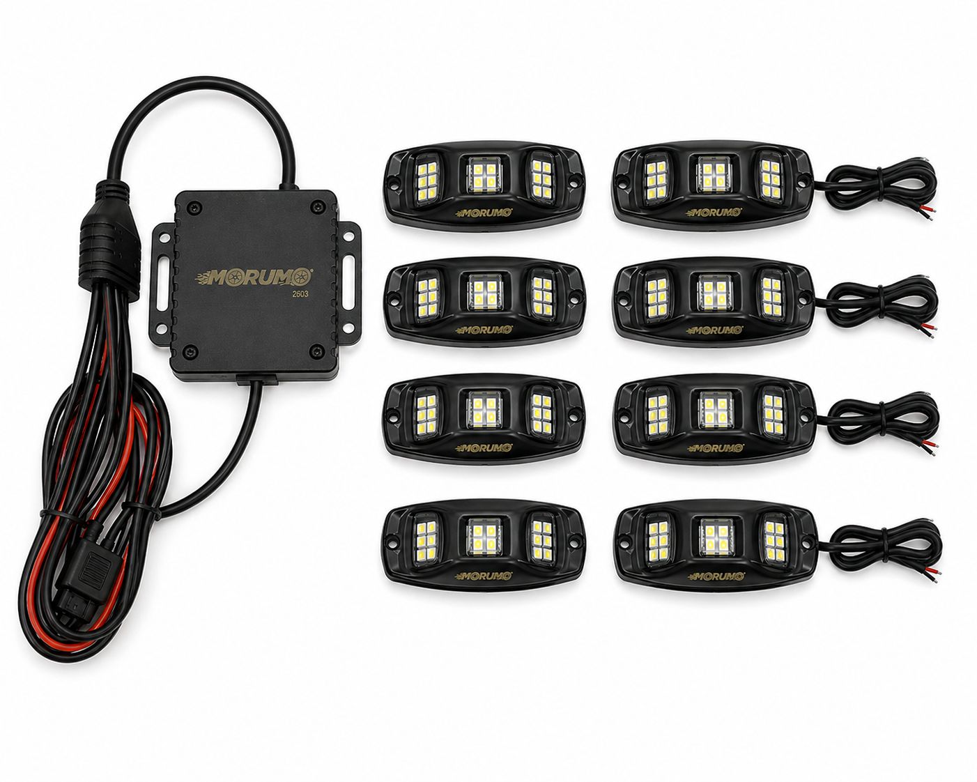 RGBW Rock Lights 8 pods - APP / REMOTE